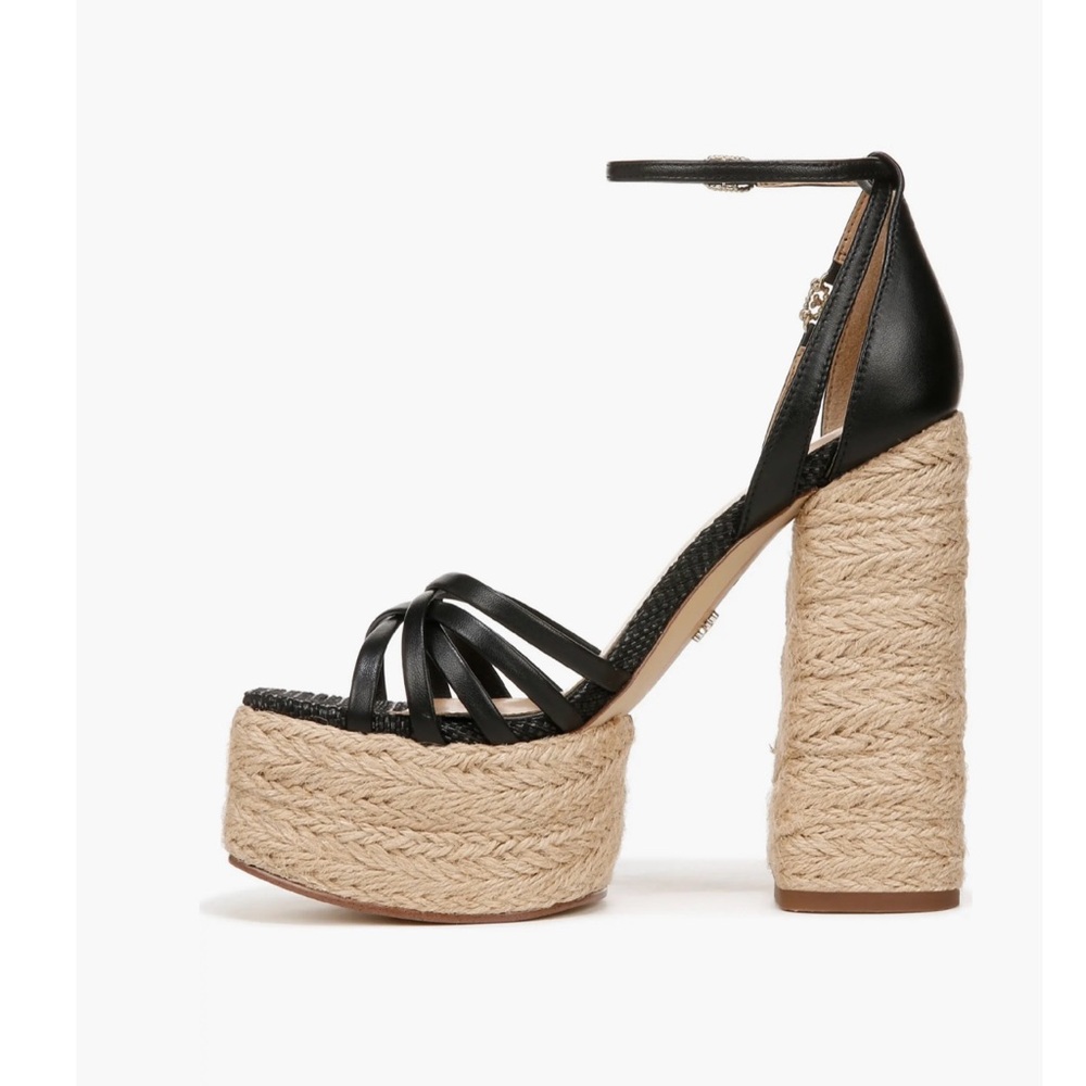 Sam Edelman Kade Ankle Strap Espadrille Heels Platform Sandals Size 8.5 NEW - Picture 5 of 16